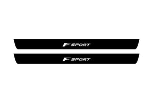Lexus IS III 2013-2020 Illuminated Matte Sill Plates with logo F Sport Lexus Led Door Sills PRO opdesign