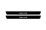 illuminated door sill protectors Ford Escape III 2013+ in stainless steel with Escape logo