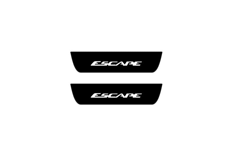 Ford Escape III 2013+ illuminated door sill protectors with Escape logo