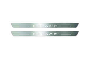 Renault Espace V 2015-2023 LED Door Sills Illuminated Scuff Espace Logo Stainless Steel Entry Guards