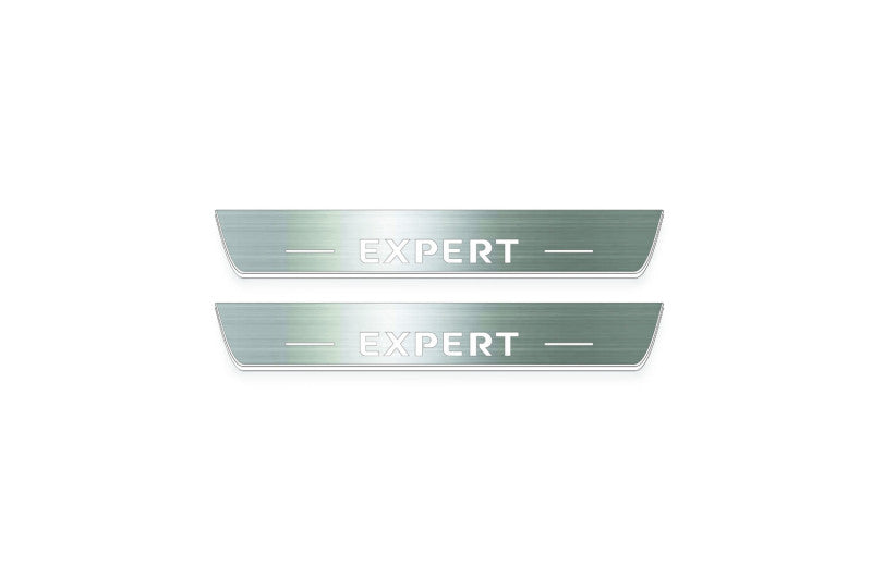 Peugeot Expert III K0 Stainless Steel LED Door Sills – Expert Logo
