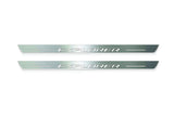 Ford Explorer VI CD6 2020+ LED door sill plates stainless steel with Explorer logo