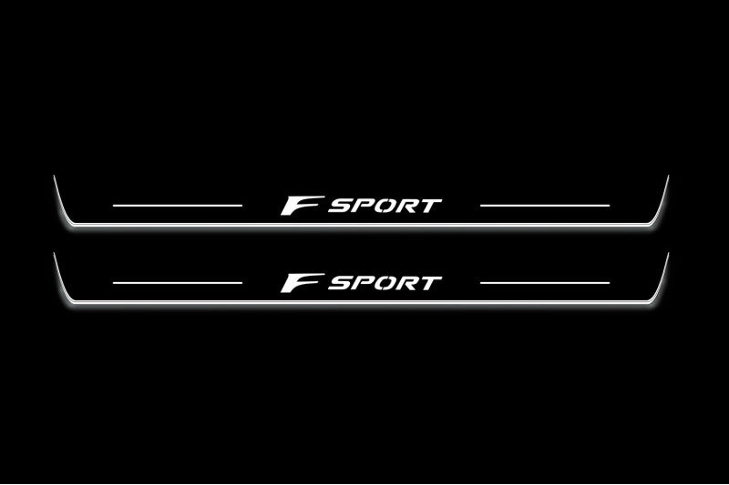 Lexus IS IV XE40 2020+ Stainless Steel LED Door Sills – F Sport Logo