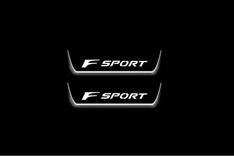 Lexus IS IV XE40 2020+ Stainless Steel LED Door Sills – F Sport Logo