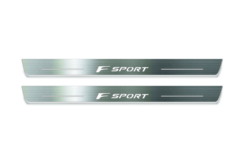 Lexus IS IV XE40 2020+ Stainless Steel LED Door Sills – F Sport Logo