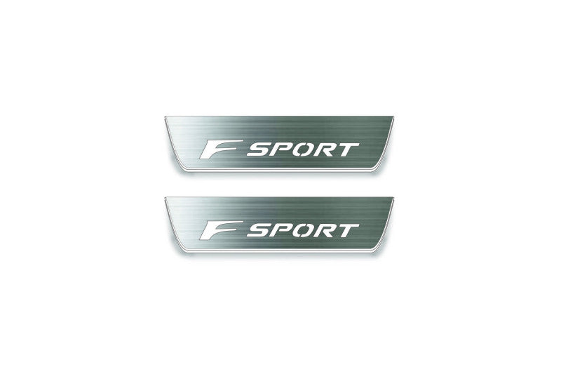 Lexus IS IV XE40 2020+ Stainless Steel LED Door Sills – F Sport Logo