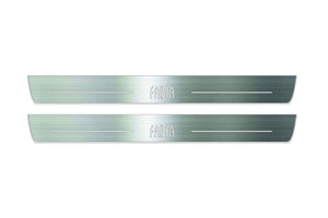 Skoda Fabia I 1997-2007 LED Door Sills Illuminated Scuff Fabia Logo Stainless Steel Entry Guards