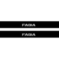 Skoda Fabia III 2014-2021 Illuminated Matte Sill Plates with logo Fabia Skoda Led Door Sills PRO opdesign