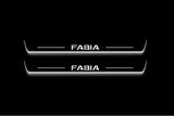 Skoda Fabia IV 2021+ Stainless Steel LED Door Sills – Fabia Logo