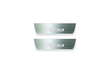 Skoda Fabia II 2007+ entry guards in stainless steel with Fabia logo