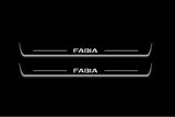 Skoda Fabia III 2014+ Stainless Steel LED Door Sills – Fabia Logo