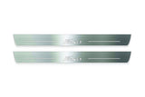 LED door sill plates Ford Fiesta 2008+ stainless steel with Fiesta logo