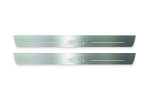 Ford Fiesta 2008-2017 LED Door Sills Illuminated Scuff Fiesta Logo Stainless Steel Entry Guards Door Sills Decoin