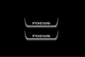 Ford Focus II 2004-2011 LED Door Sills Illuminated Scuff Focus Logo Stainless Steel Entry Guards Door Sills Decoin
