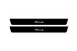 illuminated door sill protectors Ford Focus III 2011+ stainless steel with Focus logo
