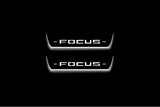 stainless steel LED door sill plates for Ford Focus IV 2018+ with Focus logo