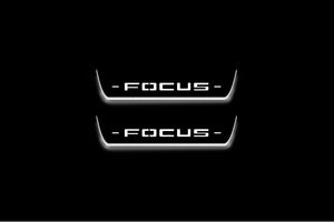 Ford Focus IV 2018+ LED Door Sills Illuminated Scuff Focus Logo Stainless Steel Entry Guards Door Sills Decoin