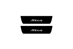 Ford Focus III 2011-2018 Illuminated Matte Sill Plates with logo Focus Ford Led Door Sills PRO opdesign