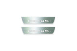 LED door sill plates Ford Focus IV 2018+ stainless steel with Focus logo