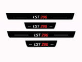 LED door sill plates Ford Focus IV 2018+ stainless steel with LST 280 logo