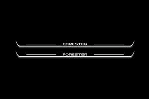 Subaru Forester V 2018+ Stainless Steel LED Door Sills – Forester Logo