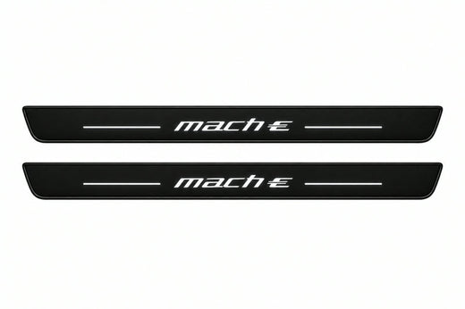 Ford Mustang Mach-E CX727 2020–Present — Matte PRO LED Door Sills — Mach-E Logo