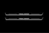 Land Rover Freelander 2 L359 2006–2014 — Stainless Steel LED Door Sills — Freelander Logo
