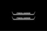 Land Rover Freelander 2 L359 2006–2014 — Stainless Steel LED Door Sills — Freelander Logo