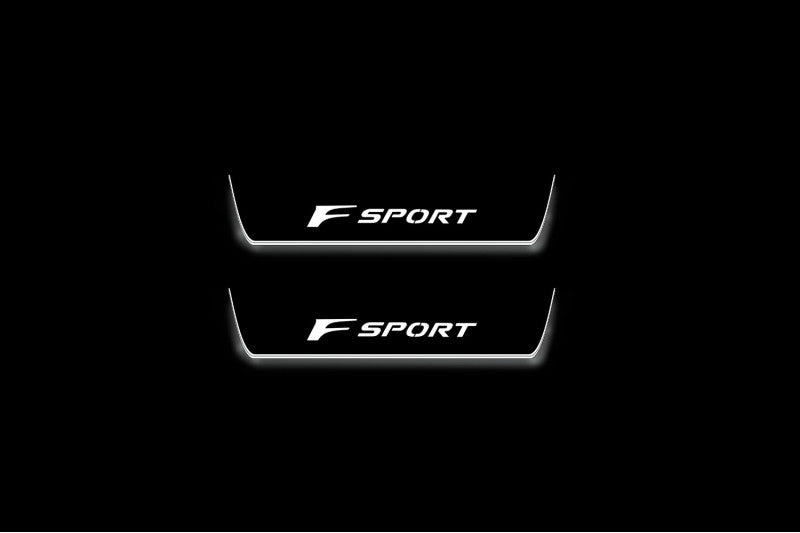 Lexus RX V AL30 2015+ Stainless Steel LED Door Sills – F Sport Logo