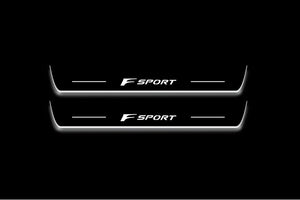 Lexus RX IV AL20 2015-2023 Stainless Steel LED Door Sills – F Sport Logo