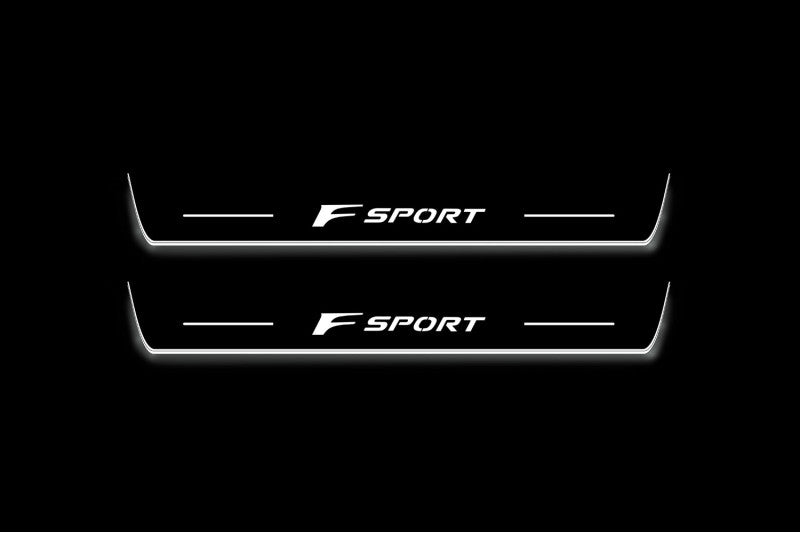 Lexus RX V AL30 2015+ Stainless Steel LED Door Sills – F Sport Logo