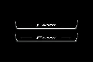 Lexus RX V AL30 2015+ Stainless Steel LED Door Sills – F Sport Logo