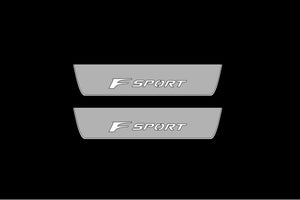 Lexus RX V 2023+ LED Door Sills Illuminated Scuff F Sport Logo Stainless Steel Entry Guards Door Sills Decoin