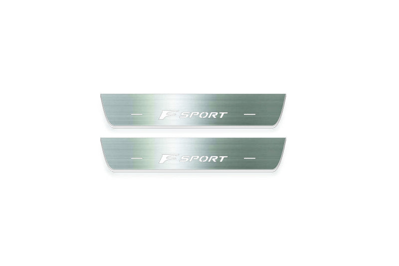 Lexus RX IV AL20 2015-2023 Stainless Steel LED Door Sills – F Sport Logo