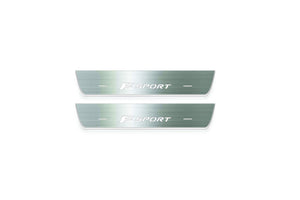 Lexus RX IV AL20 2015-2023 Stainless Steel LED Door Sills – F Sport Logo