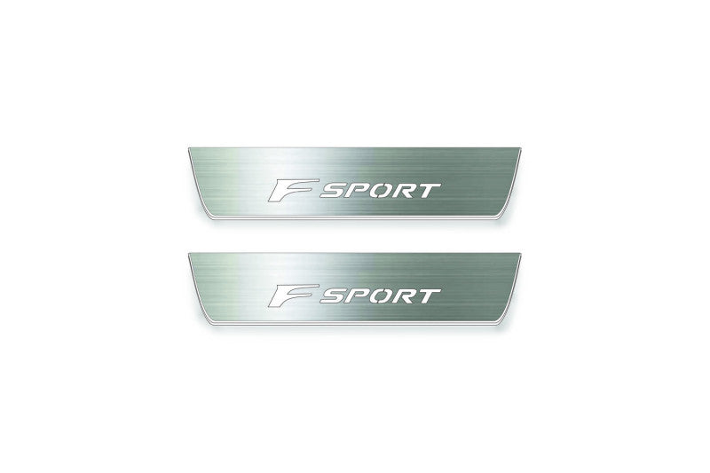 Lexus RX V AL30 2015+ Stainless Steel LED Door Sills – F Sport Logo