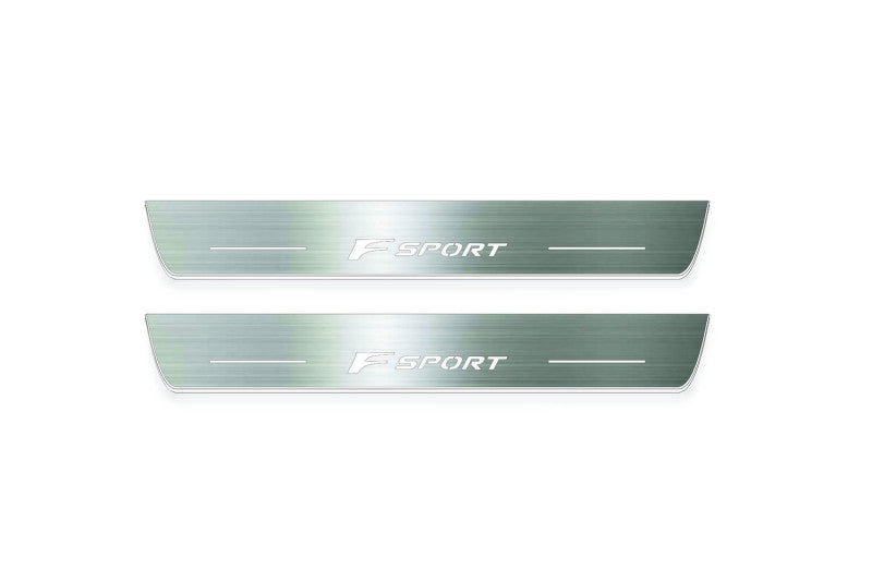 Lexus RX IV AL20 2015-2023 Stainless Steel LED Door Sills – F Sport Logo