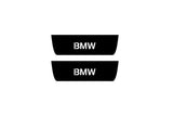 BMW 5 G60 2023+ illuminated door sill protectors in stainless steel with BMW logo