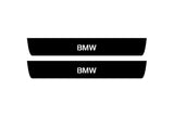 BMW 5 G60 2023+ illuminated door sill protectors stainless steel with BMW logo