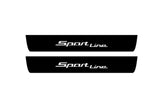 illuminated door sill protectors stainless steel BMW 5 G60 2023+ with Sport Line logo