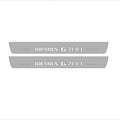 Illuminated LED Door Sill Tread Plates Mercedes G-Class W464 2018+ With Brabus G700 Logo Mercedes Led Door Sills opdesign