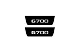 stainless steel illuminated door sill protectors with Mercedes G-Class W464 2018+ with G700 logo