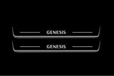 stainless steel door sill plates for Genesis G80 I 2016+ with Genesis logo