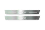 Genesis G80 I 2016+ stainless steel LED door sill plates with Genesis logo