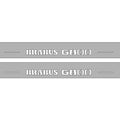 Illuminated LED Door Sill Tread Plates Mercedes G-Class W464 2018+ With Brabus G800 Logo Mercedes Led Door Sills opdesign