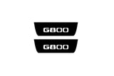 illuminated door sill protectors stainless steel Mercedes G-Class W464 2018+ with G800 logo