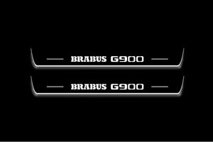 Mercedes G-Class W464 Stainless LED Door Sills – Brabus G900 Logo