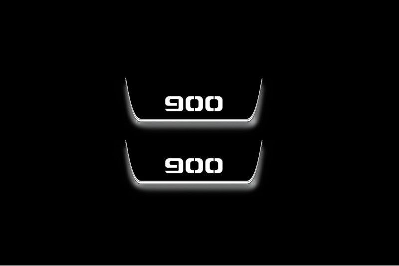 Mercedes G-Class W464 Stainless LED Door Sills – Brabus G900 Logo