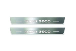Mercedes G-Class W464 Stainless LED Door Sills – Brabus G900 Logo