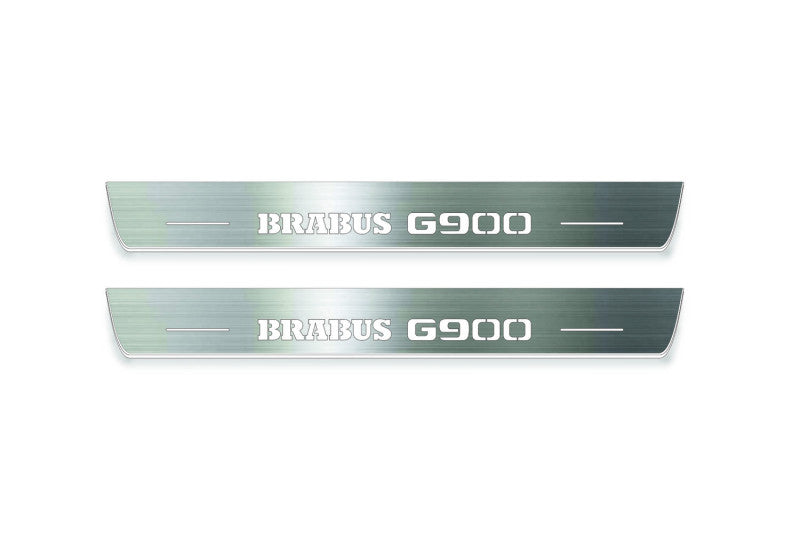 Mercedes G-Class W464 Stainless LED Door Sills – Brabus G900 Logo